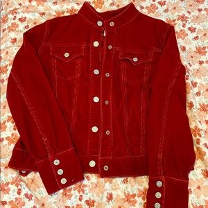 Red corduroy jacket